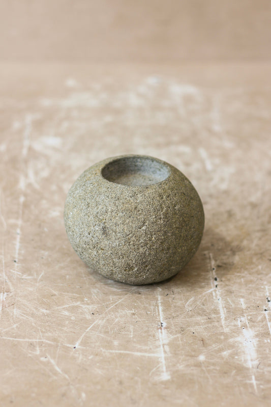 River Stone Candle Holder - 62B.1
