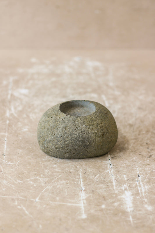 River Stone Candle Holder - 62B.3
