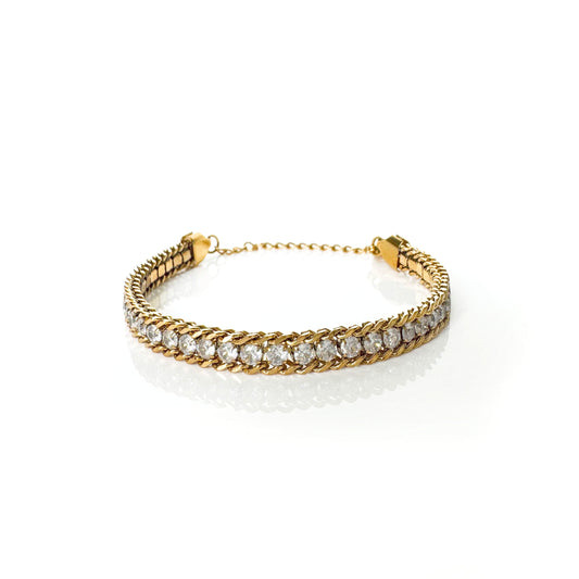 Eleia 18k Gold Plated Jewelled Bracelet