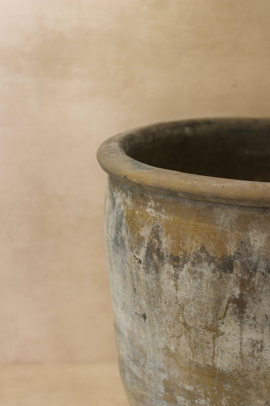 Big Old Grey Asian Pots - L008