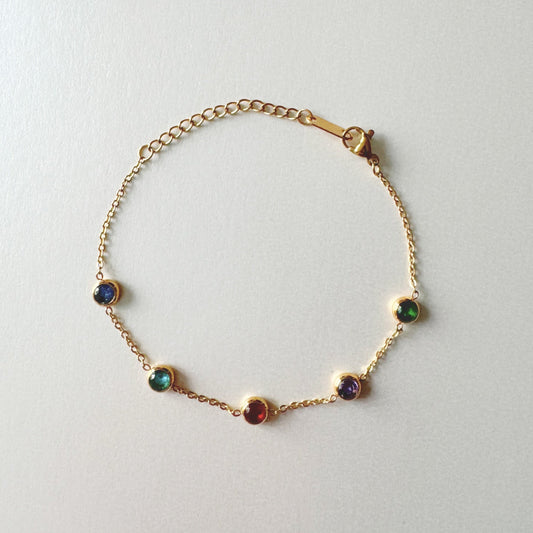 Alex Luxe 18k Gold Plated Jewelled Bracelet