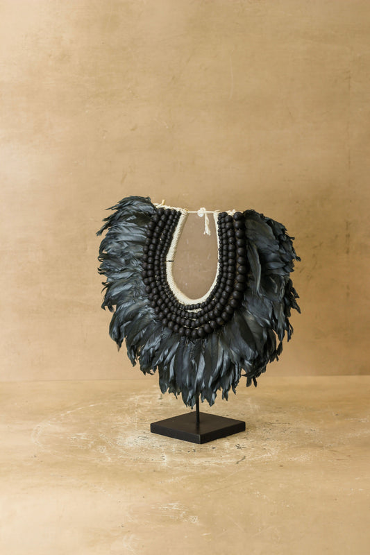 Handmade Feathers and Shell Necklace - 22.8