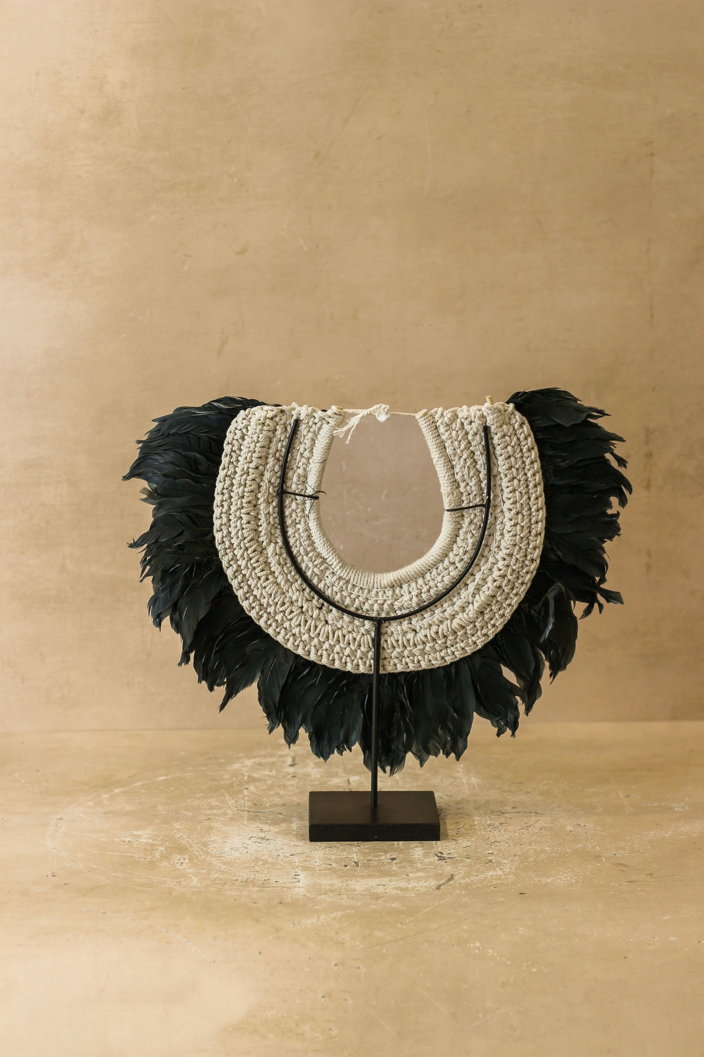 Handmade Feathers and Shell Necklace - 22.8