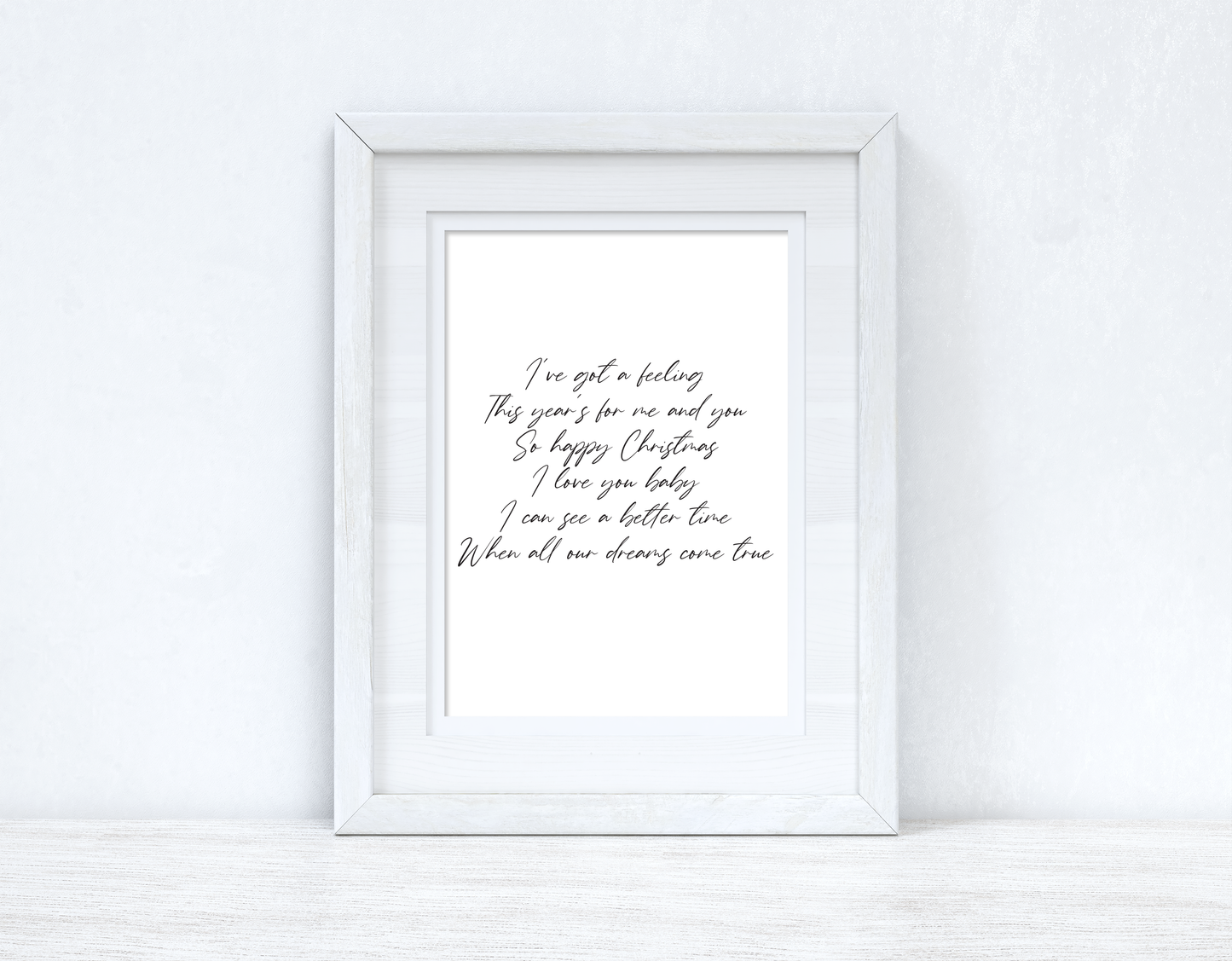 I've Got A Feeling Christmas Seasonal Wall Home Decor Print