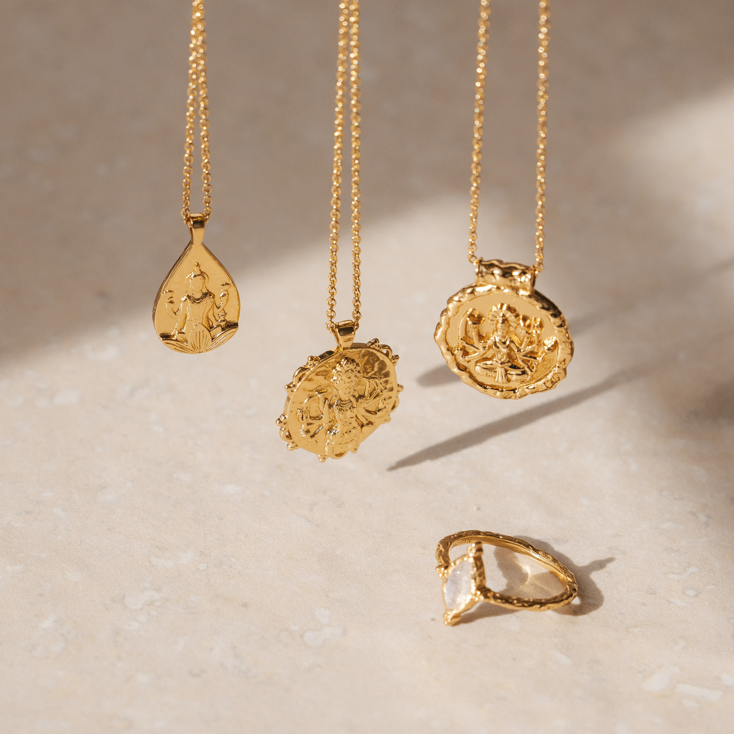 Goddess Lakshmi Necklace (Gold)