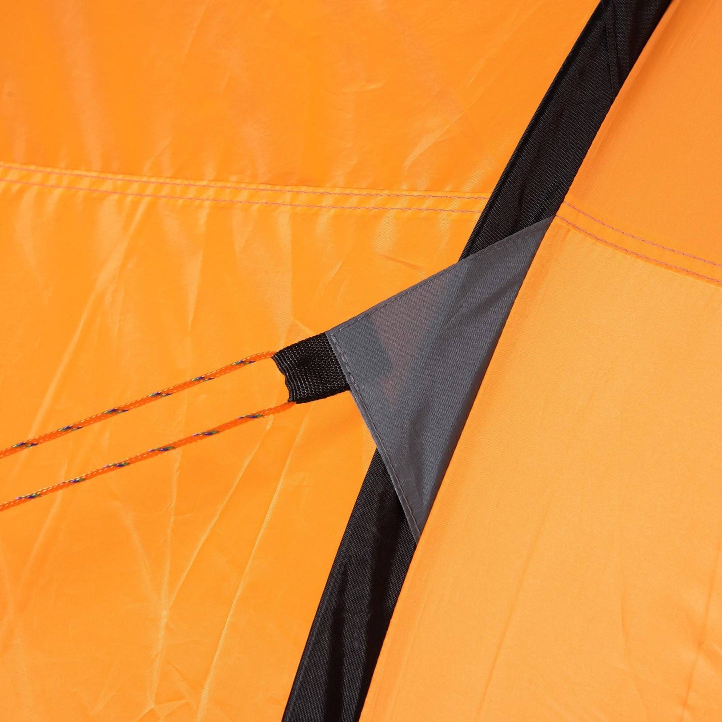 4-5 Person Pop-up Camping Tent Waterproof Family Tent w/ 2 Mesh Windows & PVC Windows Portable Carry Bag for Outdoor Trip Orange
