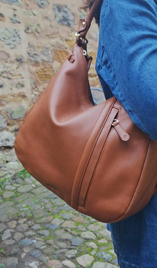 Julia Leather Hobo Bag – Handmade by Saddler - Versatile, Stylish & Spacious Design
