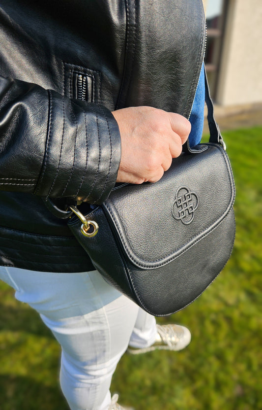 SADDLER MIA Top Handle Real Leather Designer Handbag with Ring Detail