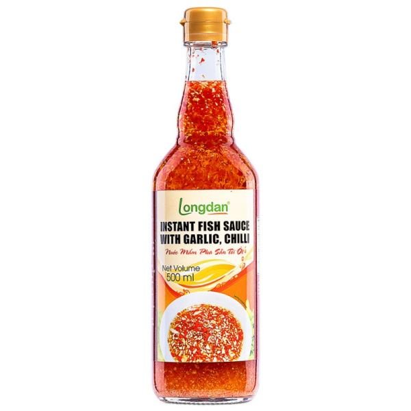 LONGDAN Instant Fish Sauce With Garlic & Chilli 500ml