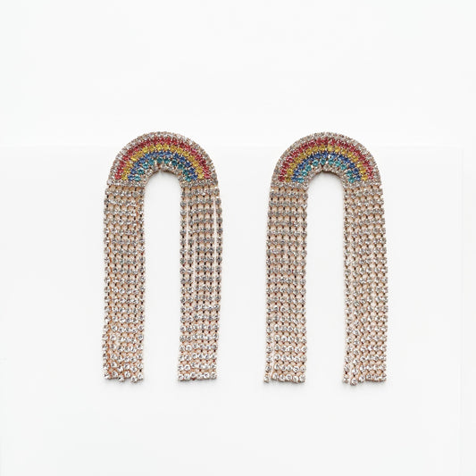 Lexis Statement Rainbow Cascade Earrings