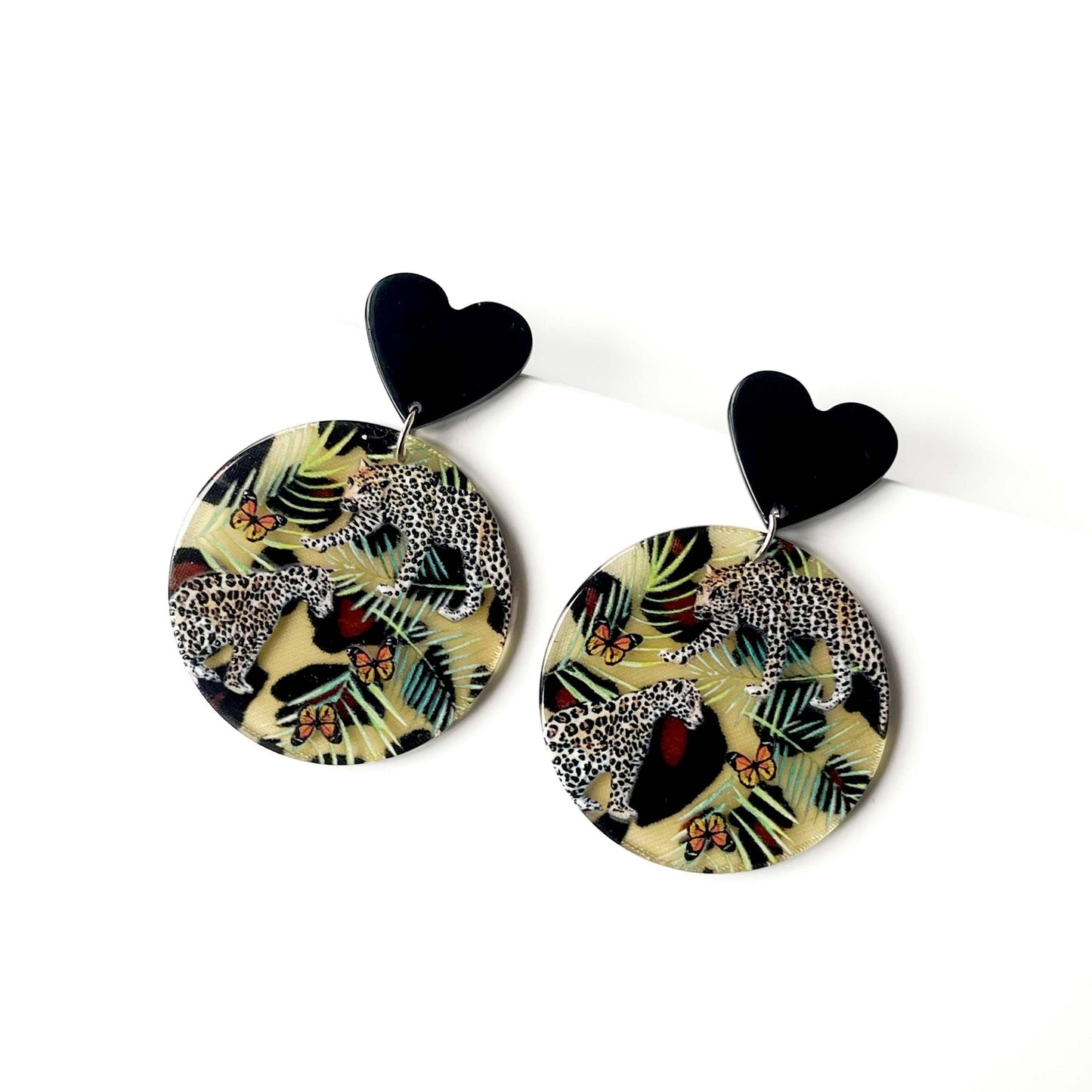 Amure Statement Leopard Earrings