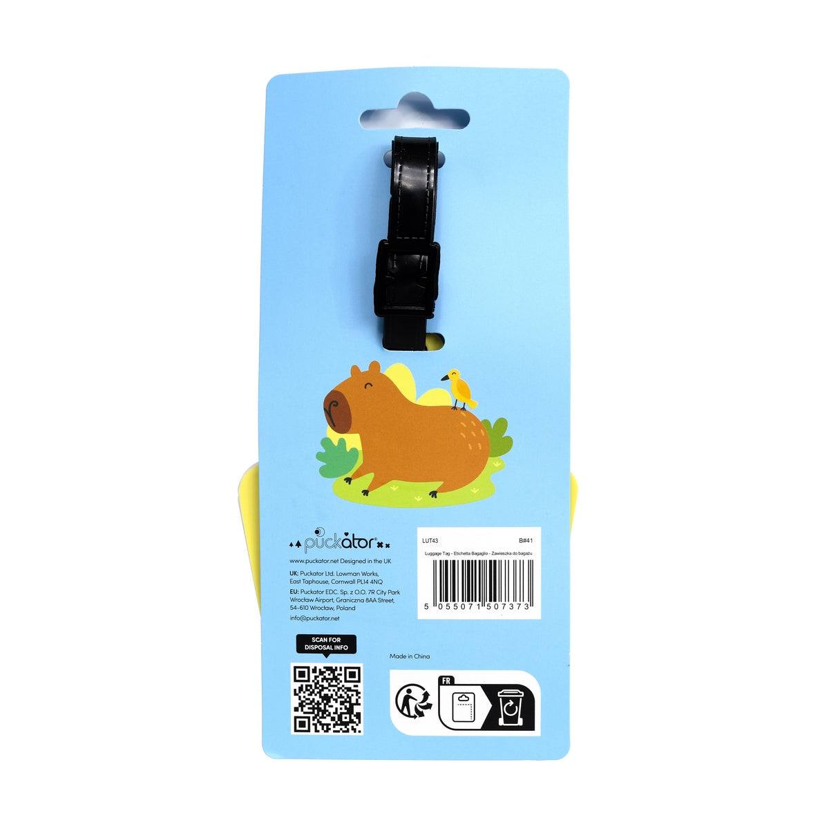 Capybara PVC Luggage Tag
