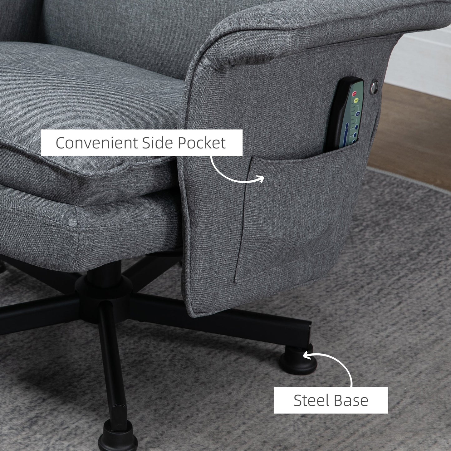 Swivel Recliner Chair and Footstool