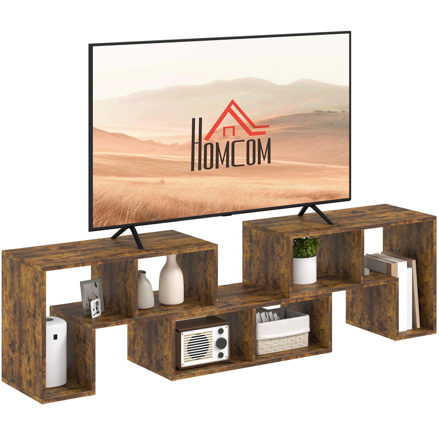 HOMCOM TV Unit for TVs up to 75 Inches, Free Combination TV Stand