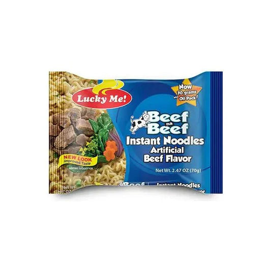 LUCKY ME Instant Noodle - Beef Flavour 55g