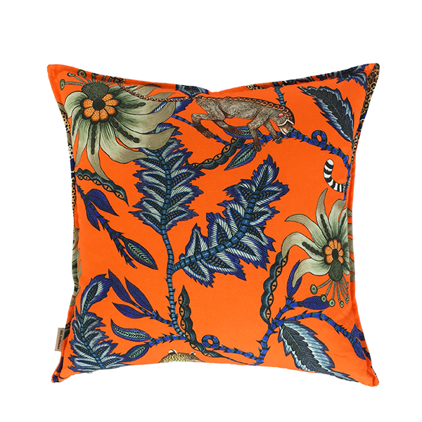 Ardmore - Monkey Bean Flame Linen Cushion Cover