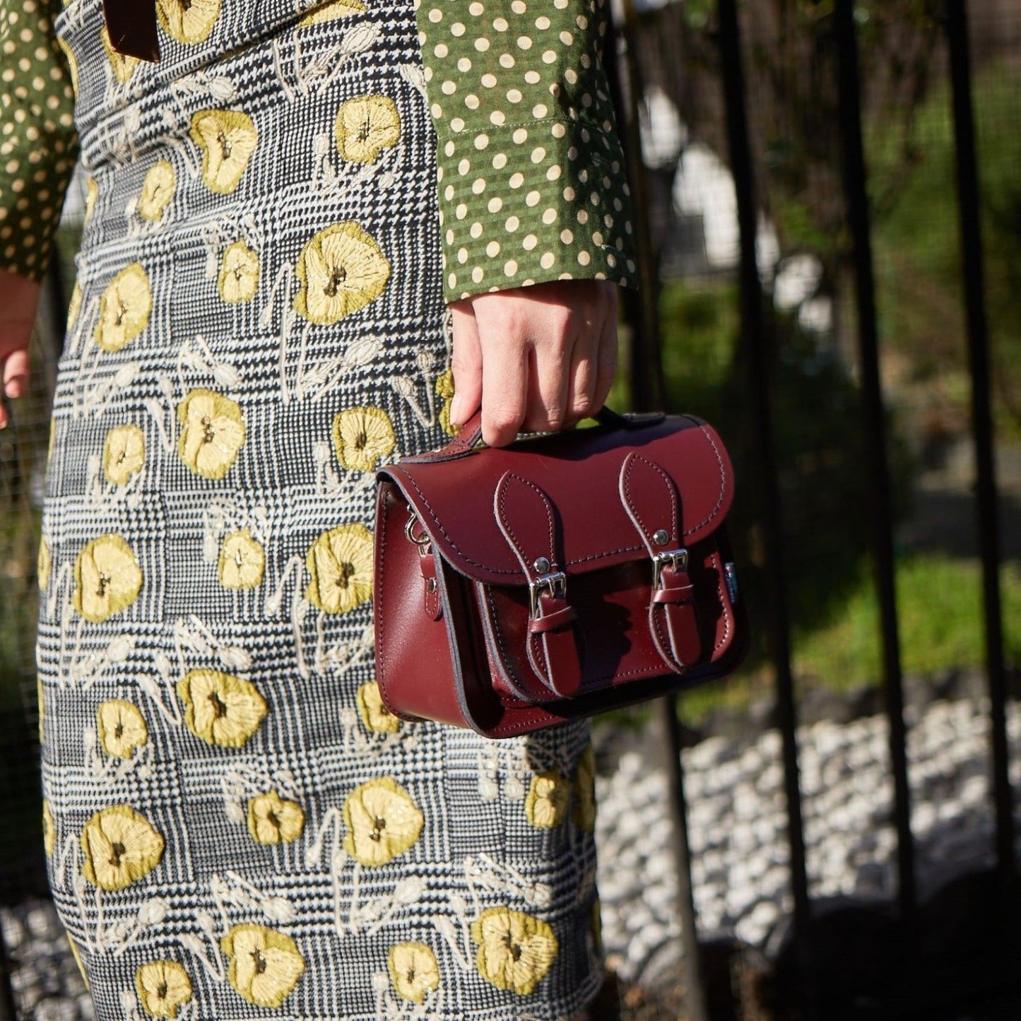 Handmade Leather Micro Satchel - Orange