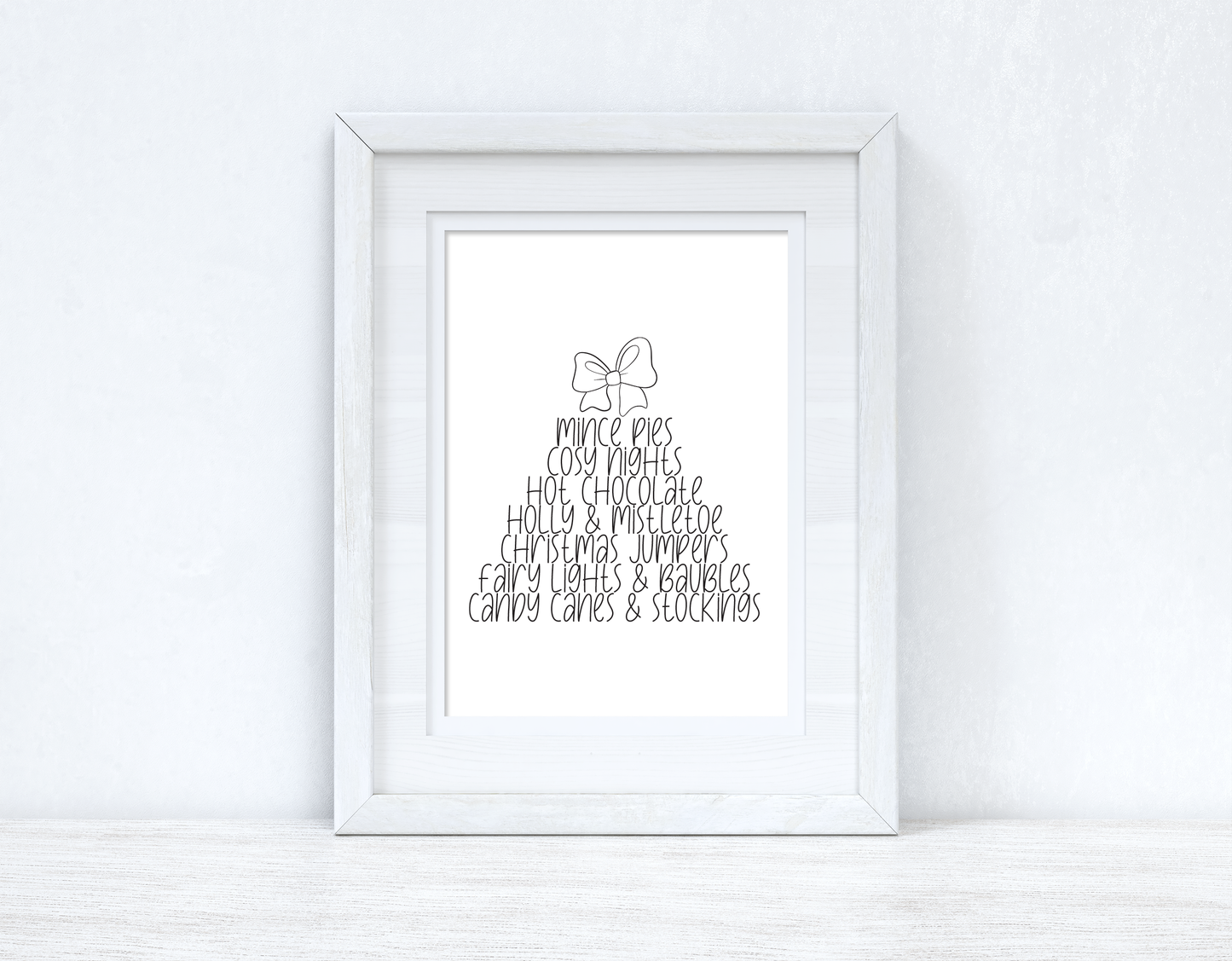 Mince Pies Christmas Seasonal Winter Wall Home Decor Print