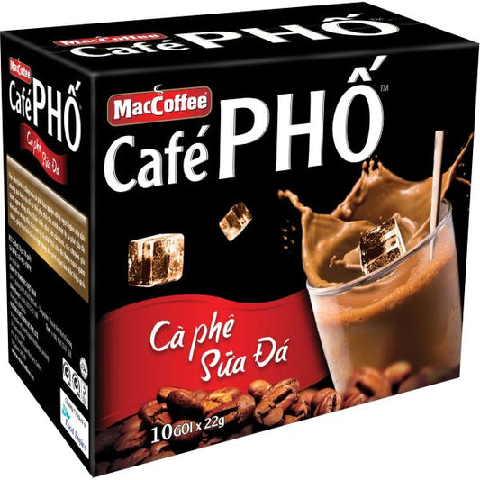 MAC COFFEE Cafe Pho Ca Phe Sua Da 220g