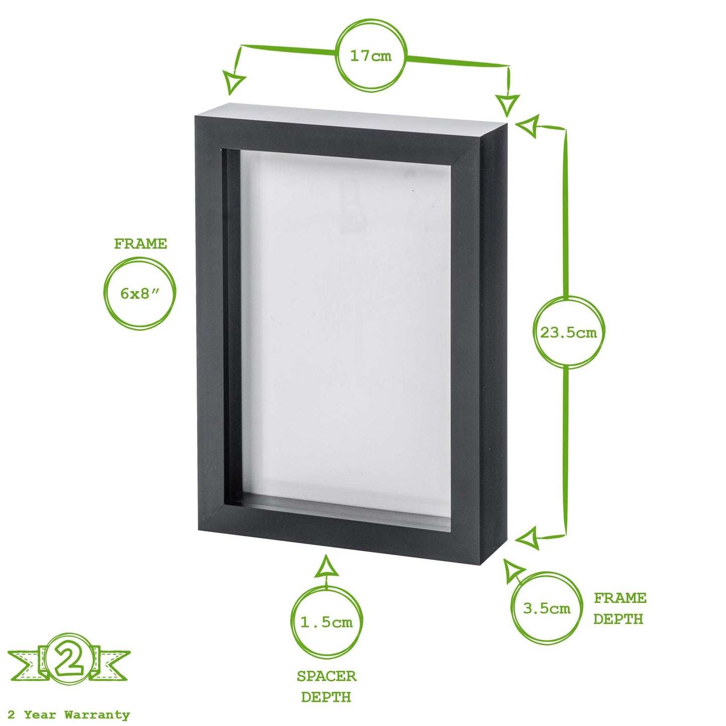 6" x 8" 3D Box Photo Frame