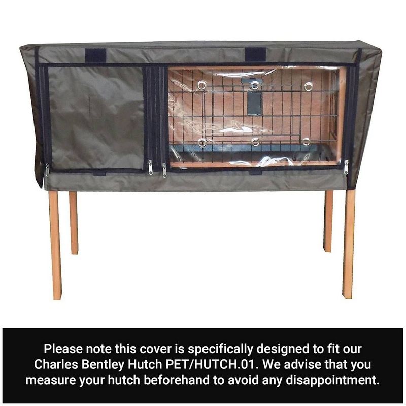 Raised Rectangular Hutch Cover by Wensum With Zipped Doors