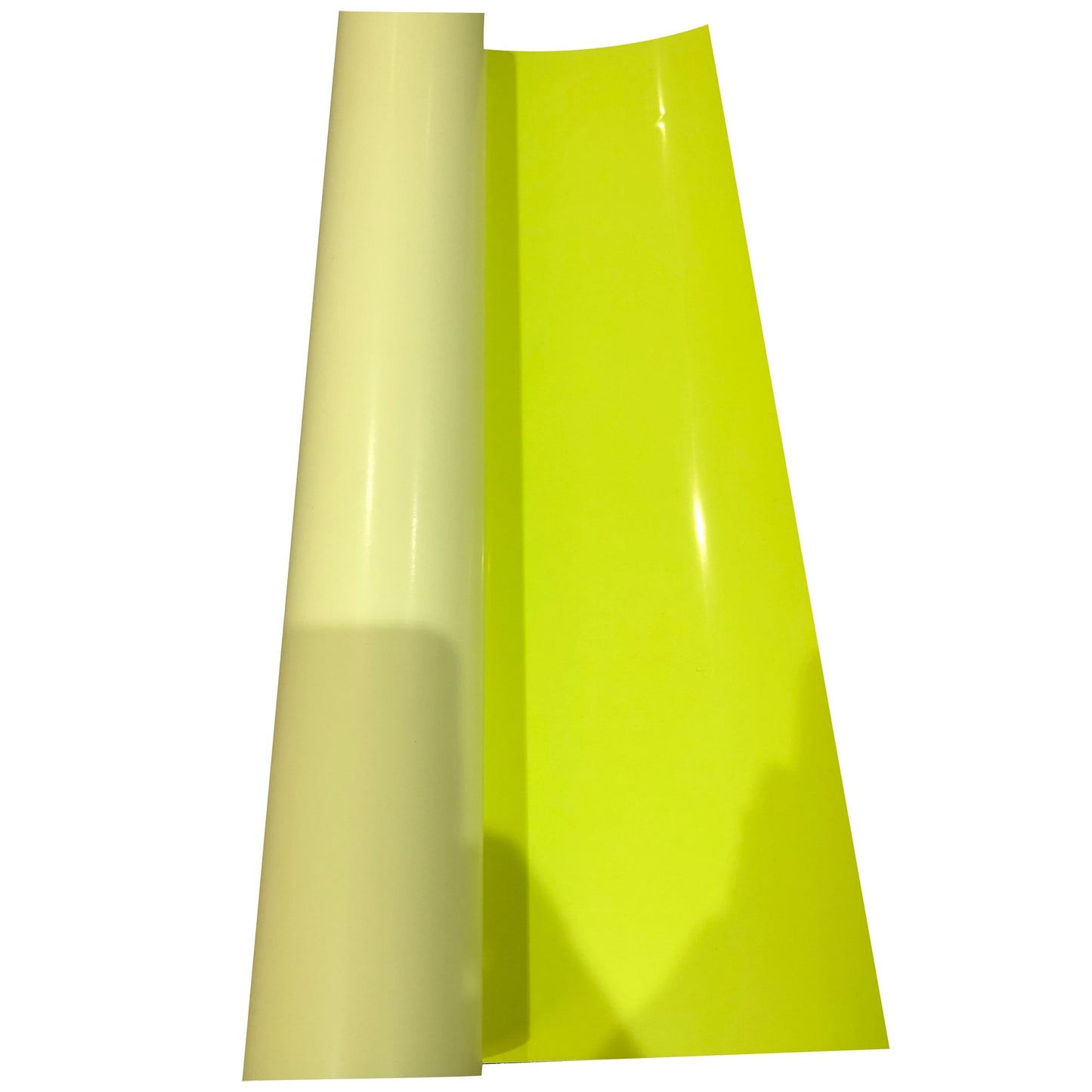 HTV Iron On Vinyl Roll 500mm Wide, Neon Yellow