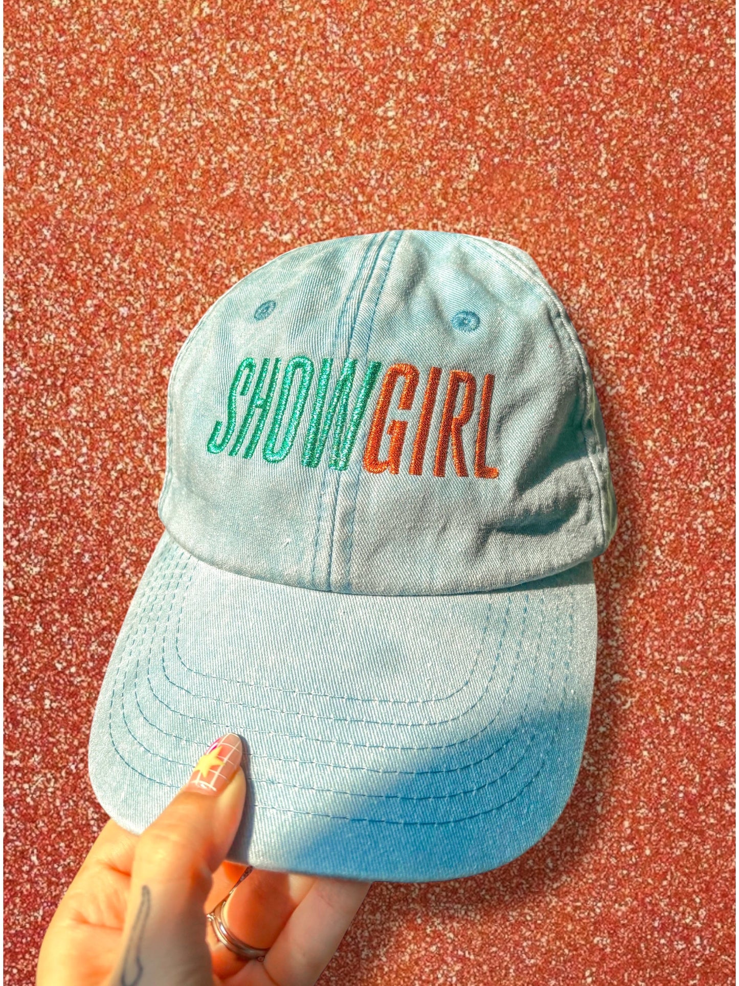 SHOWGIRL embroidered baseball cap