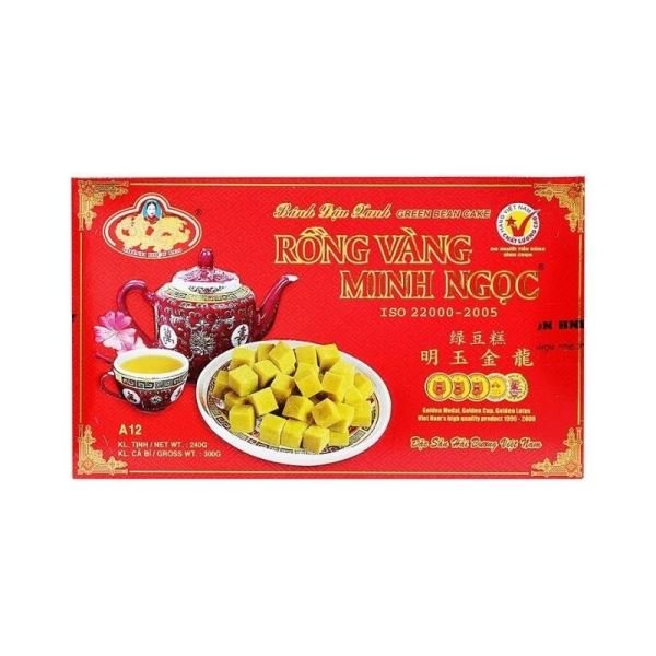 RONG VANG MINH NGOC Mung Bean Cake Banh Dau Xanh A12 300g