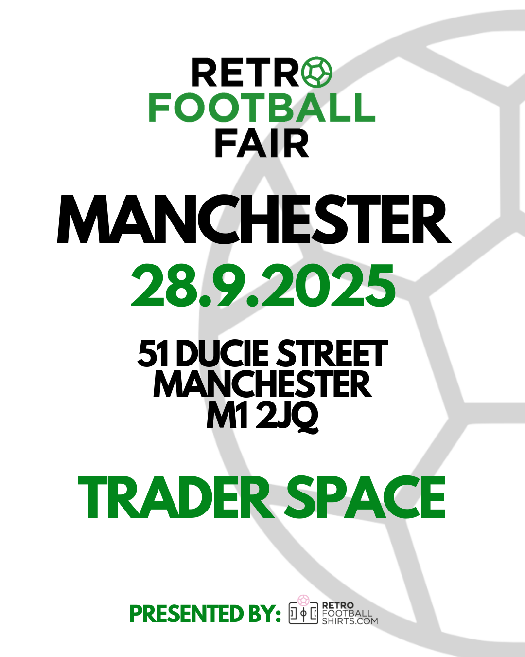 Retro Football Fair 2025 Manchester Trader Space