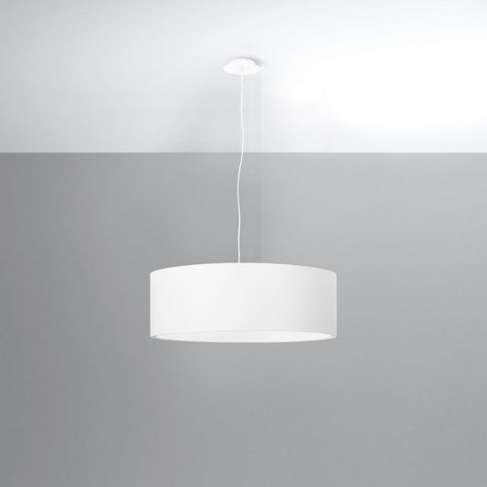 Chandelier fabric, PVC, steel Rollo minimalistic Design E27