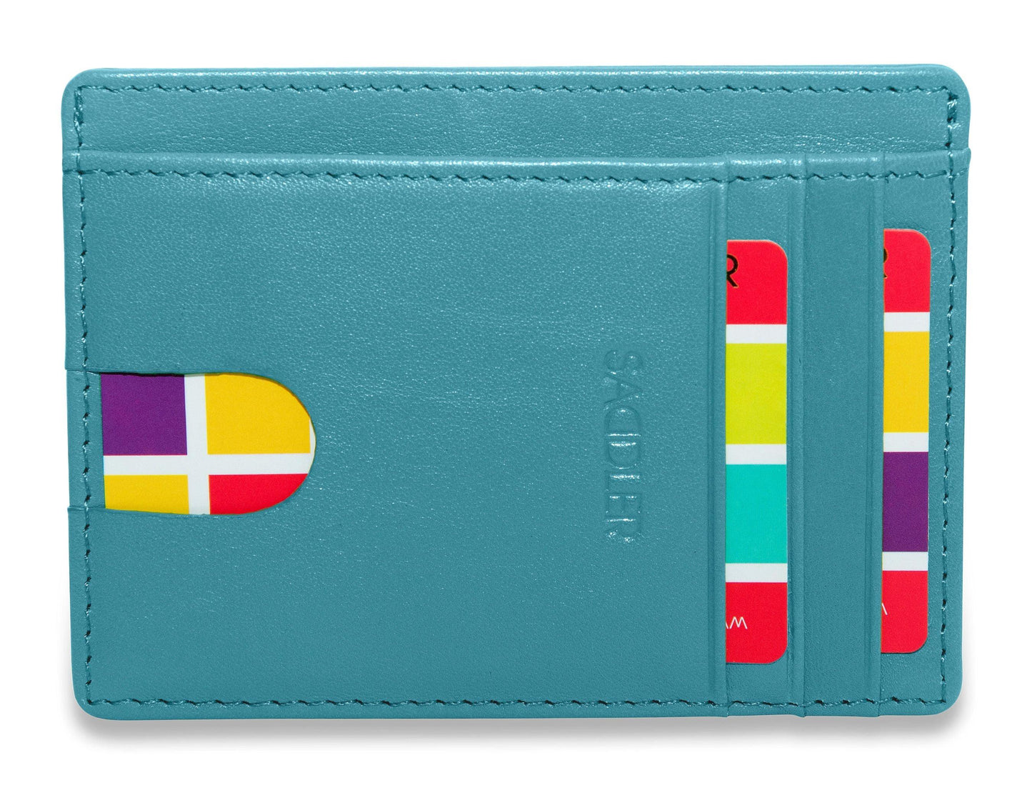 Slim Leather Card Holder "Stella" – Handmade by Saddler |Gift Boxed