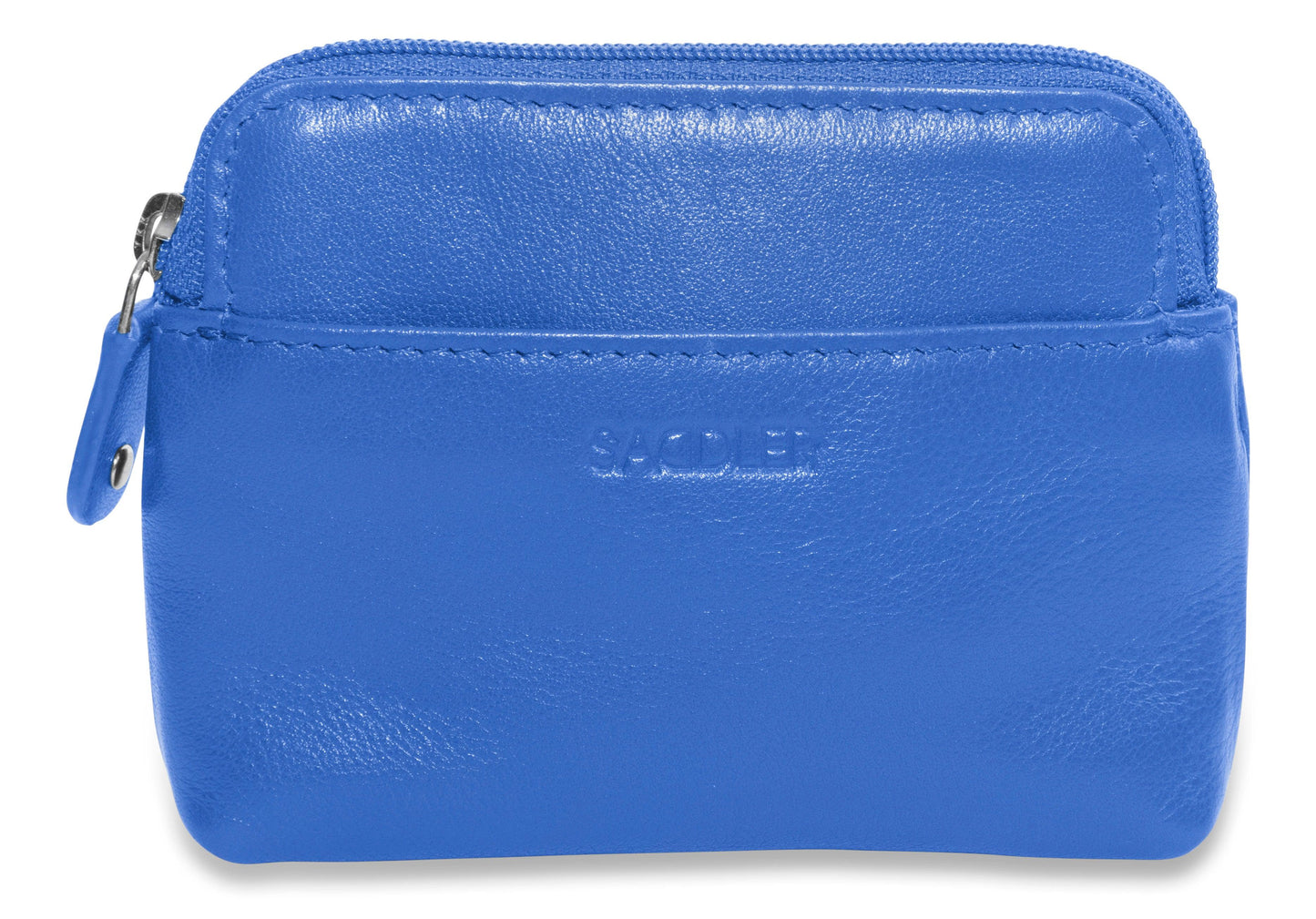 Compact Leather Zip-Top Purse "Pia" – Handmade by Saddler | RFID Protected & Gift Boxed | Multi-Functional Card, Coin & Key Holder