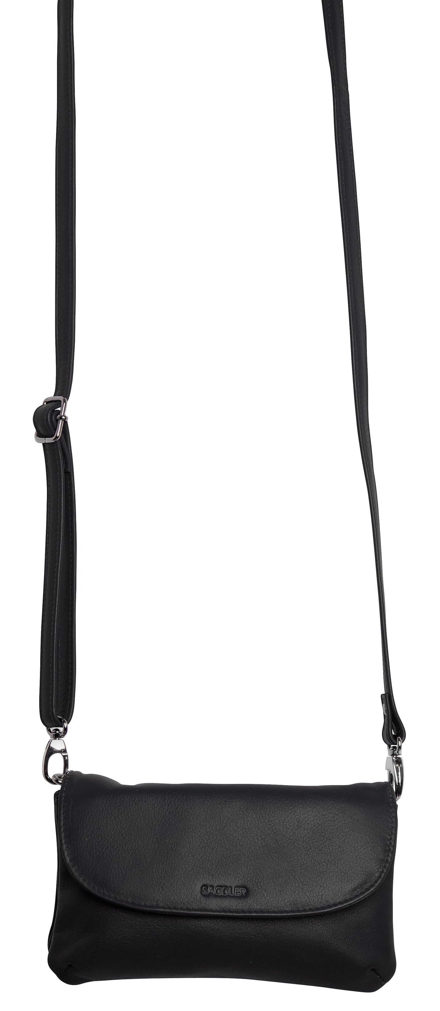 SADDLER Audrey Compact Leather Crossbody Bag & Clutch – Versatile & Stylish - Gift Boxed