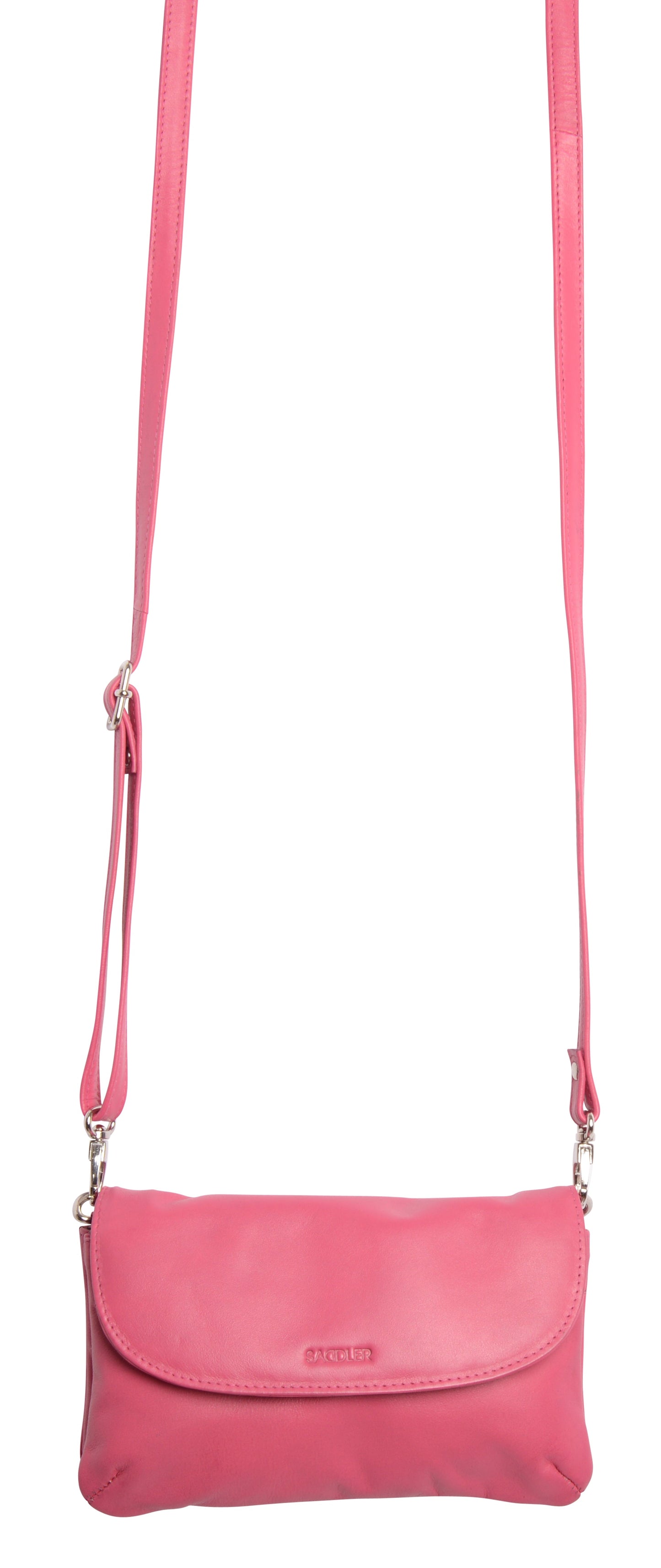 SADDLER Audrey Compact Leather Crossbody Bag & Clutch – Versatile & Stylish - Gift Boxed