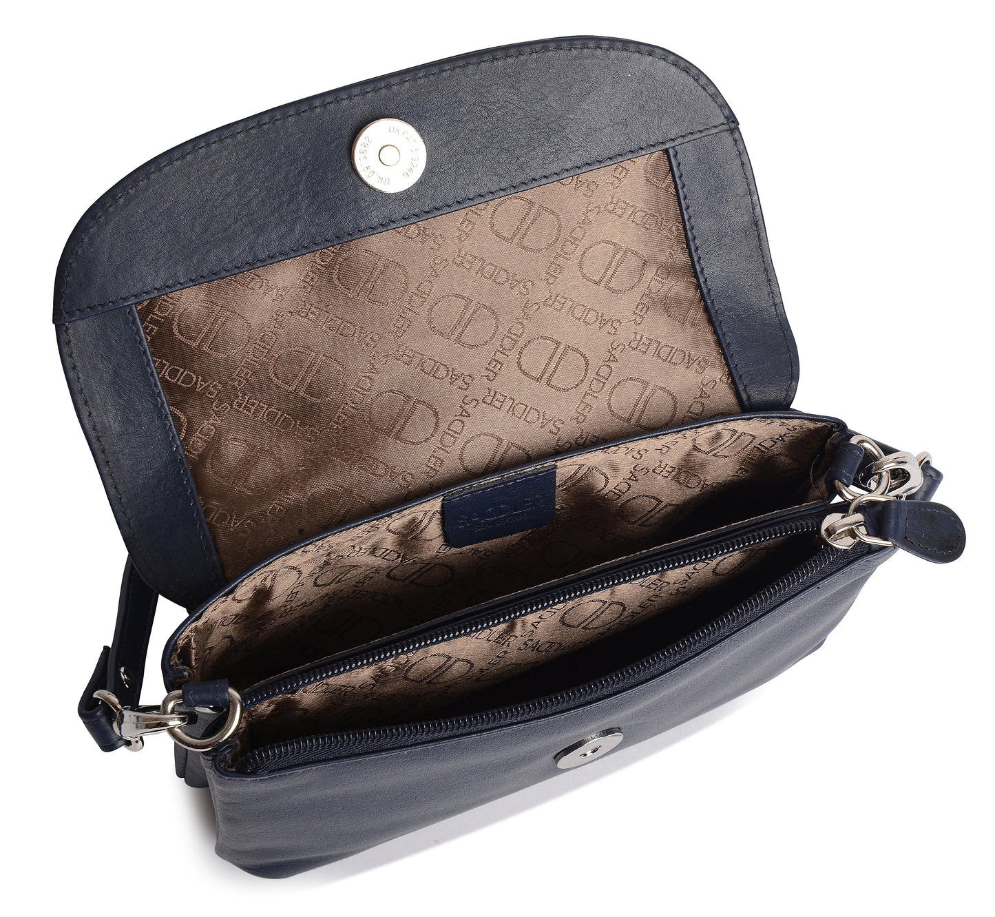 SADDLER Audrey Compact Leather Crossbody Bag & Clutch – Versatile & Stylish - Gift Boxed