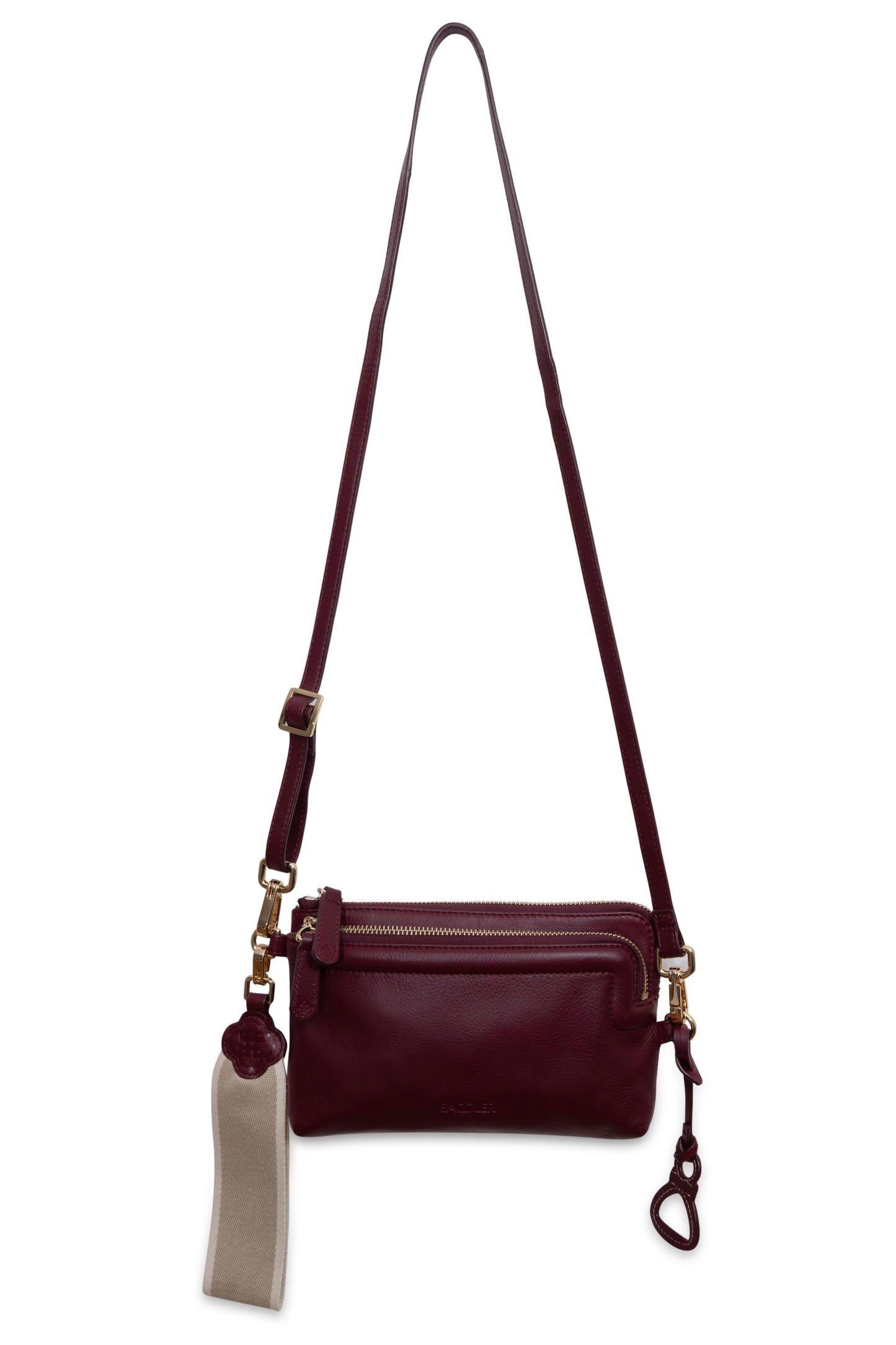 Heather Leather Clutch & Crossbody Bag - Handmade by Saddler  – Versatile & Compact