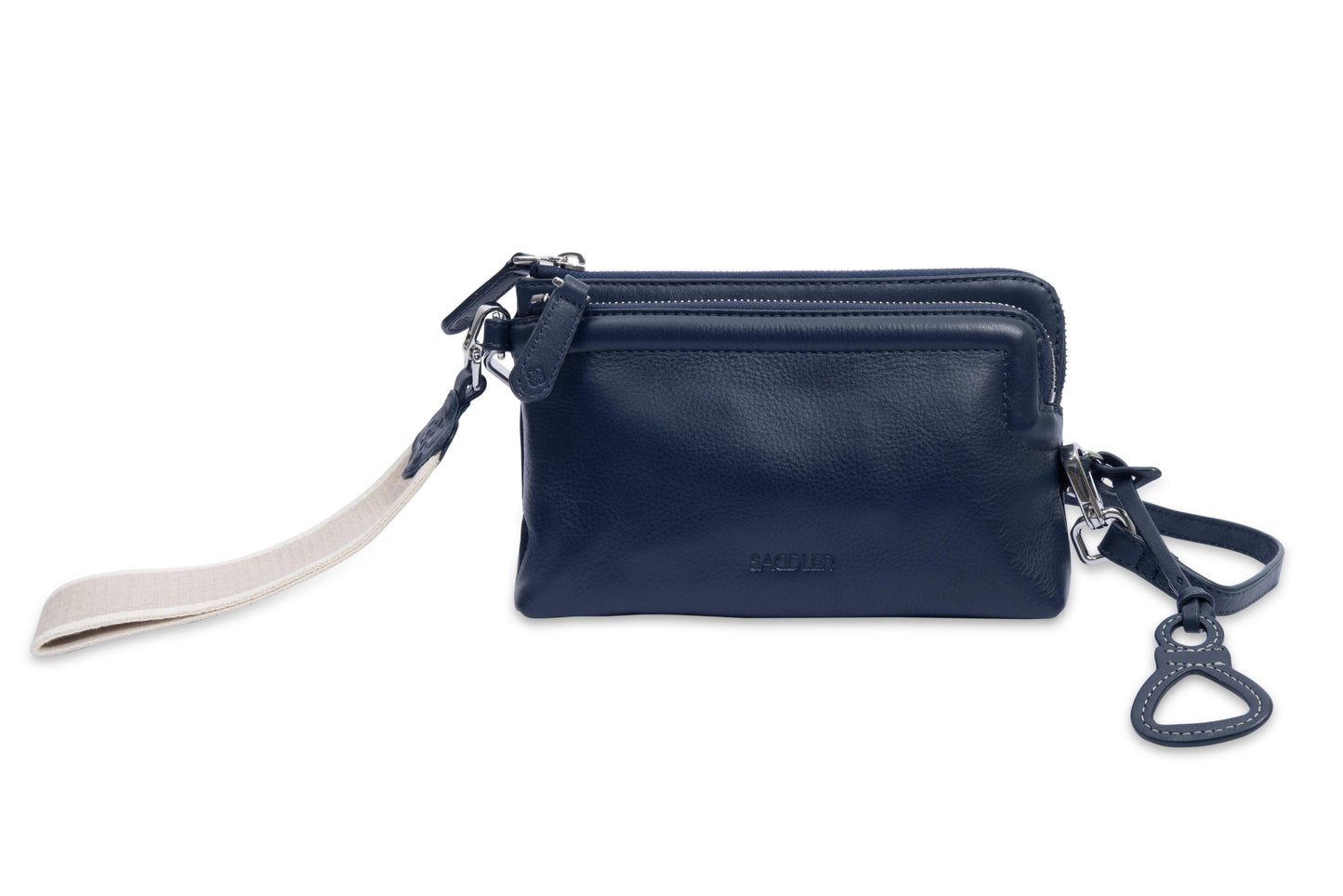 Heather Leather Clutch & Crossbody Bag - Handmade by Saddler  – Versatile & Compact
