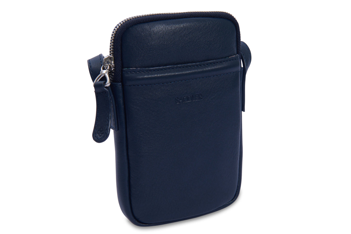 SADDLER "Margot" Real Leather Crossbody Zip Top RFID Phone Pouch - Gift Boxed