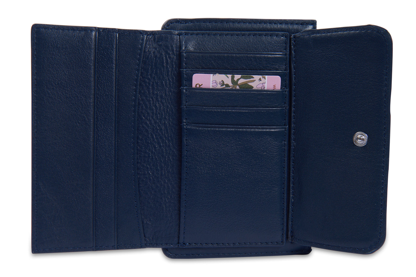 SADDLER "Marion" Bifold Real Leather Card Wallet with Zip Top Coin Purse (Gift Boxed)