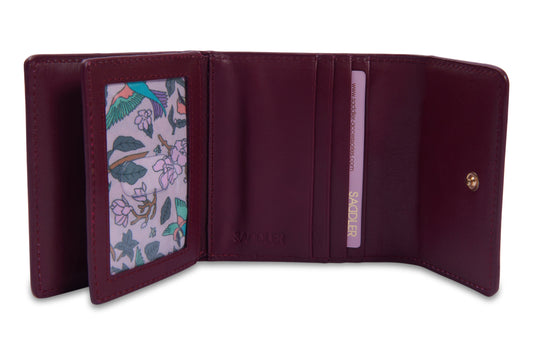 SADDLER "Edith" RFID Trifold Real Leather Card Case (Gift Boxed)