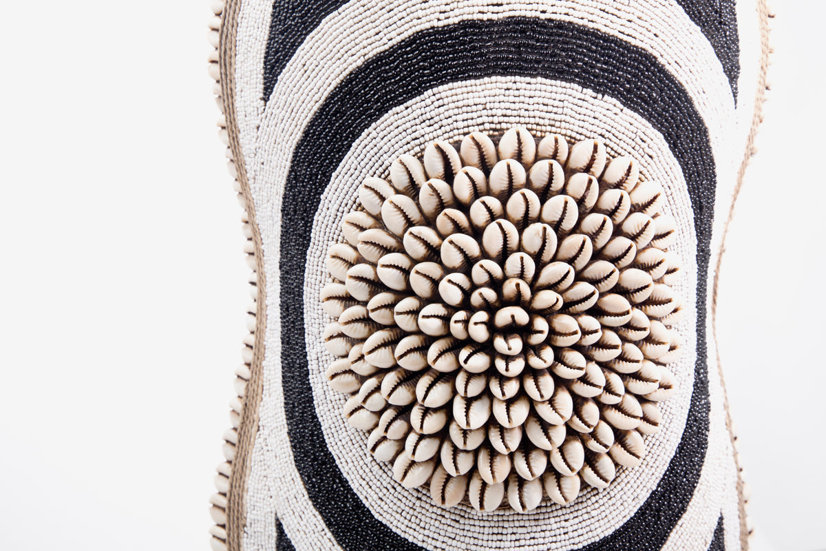 Cameroon Beaded Shield - Oblong - 17B