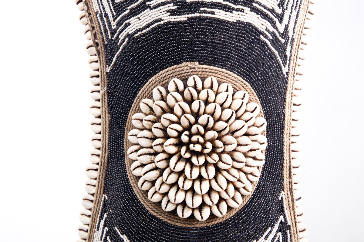 Cameroon Beaded Shield - Oblong - 17D