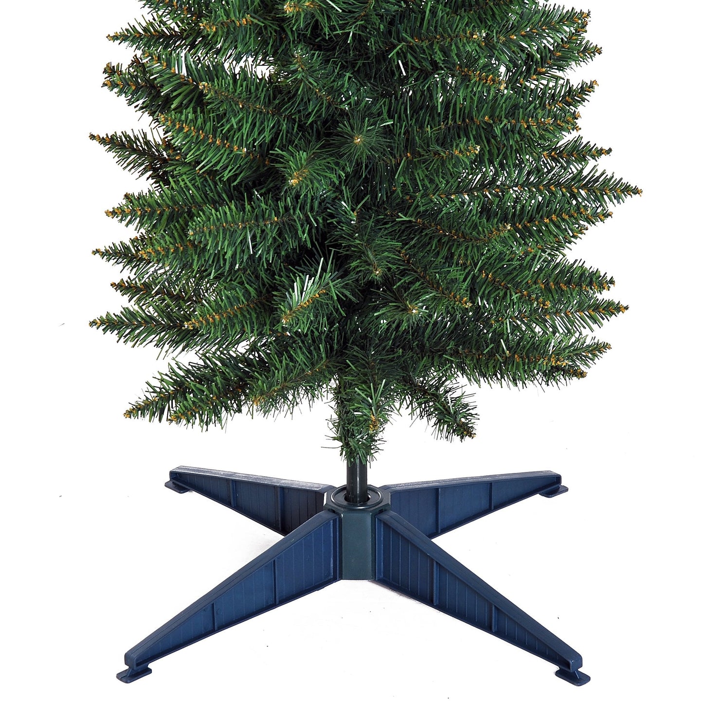 7FT Artificial Pine Pencil Slim Christmas Tree with 499 Branch Tips Xmas Holiday Décor with Stand Green