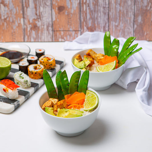 13cm White Rice Bowls - Pack of Six