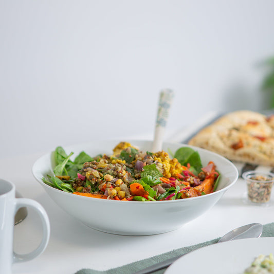 25.5cm White Pasta Bowls - Pack of Six