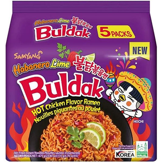 SAMYANG Buldak Hot Chicken Flavour Ramen - Habanero 5PKS