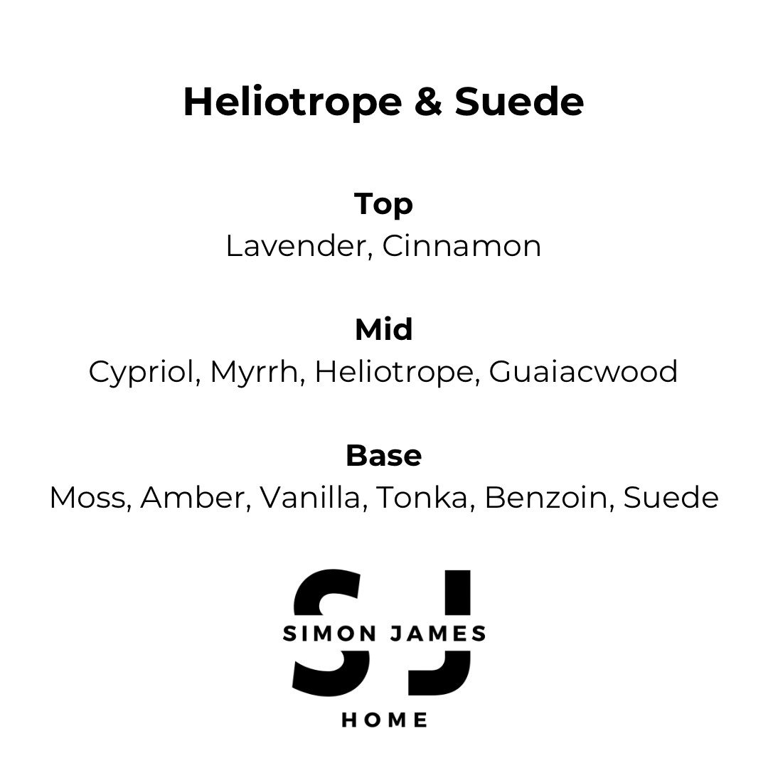 Heliotrope & Suede Handmade Soy Wax Candle
