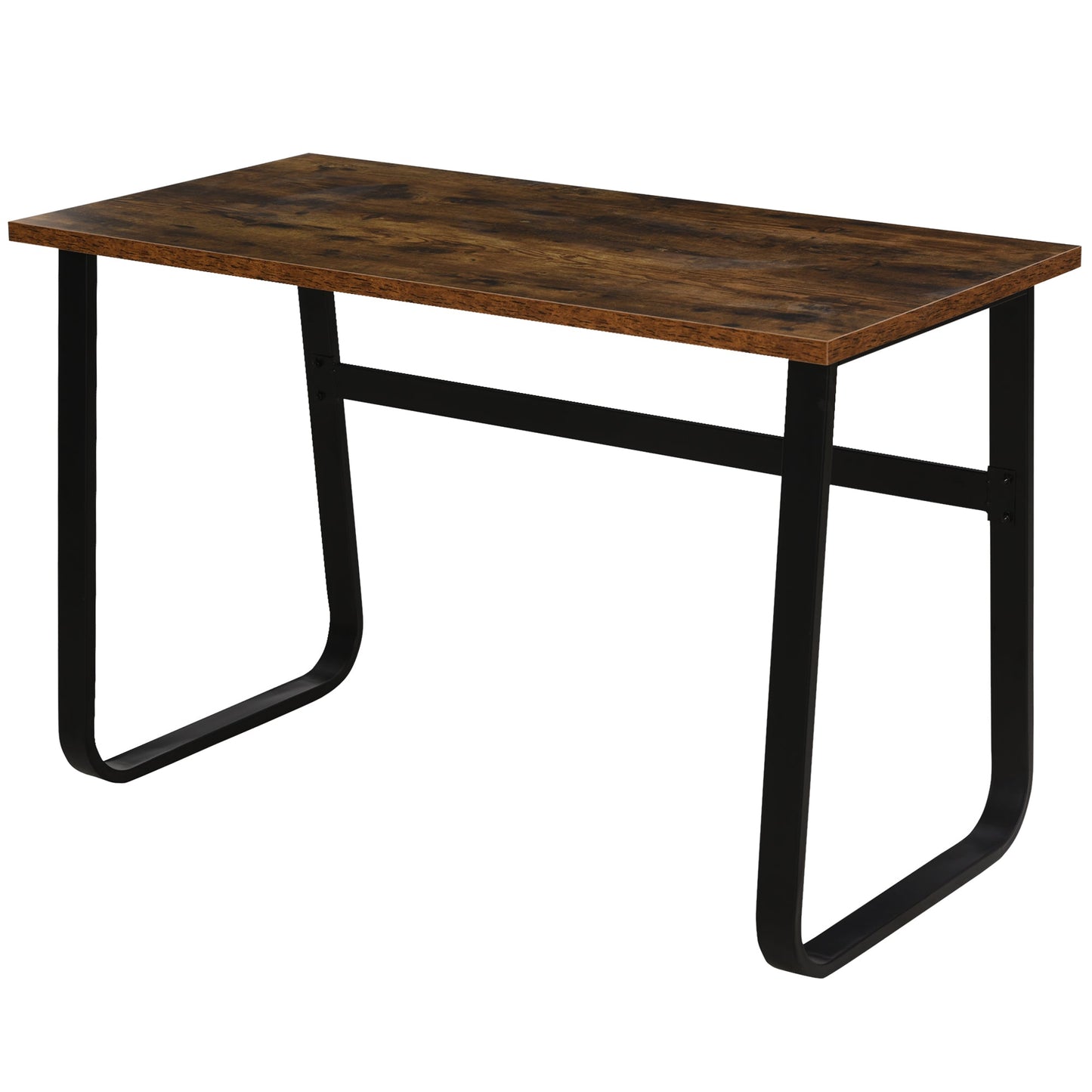 Industrial Writing Desk Simple Study Desk Metal Legs Home Office Workstation