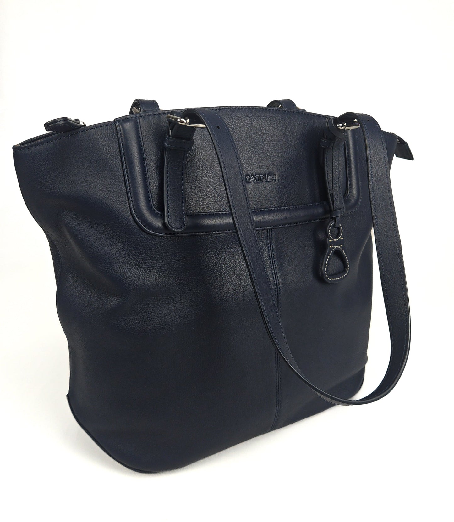Sienna Zip Top Tote Shopper Bag for Women - Handmade by Saddler