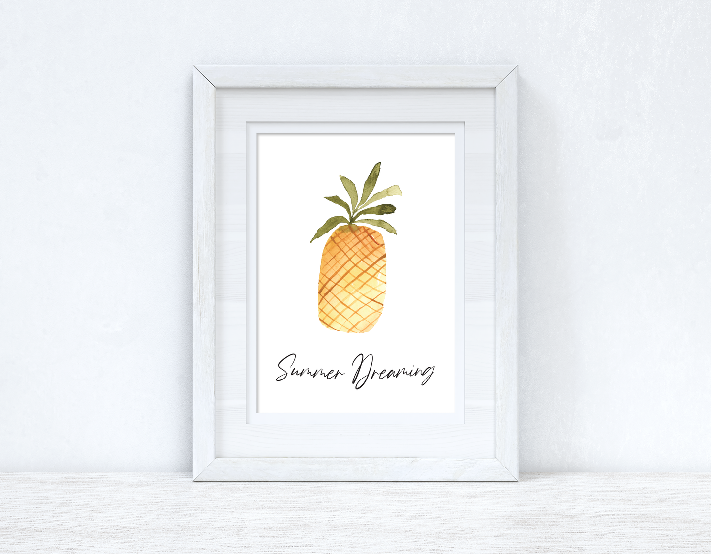 Summer Dreaming Pineapple Summer Seasonal Wall Home Decor Print